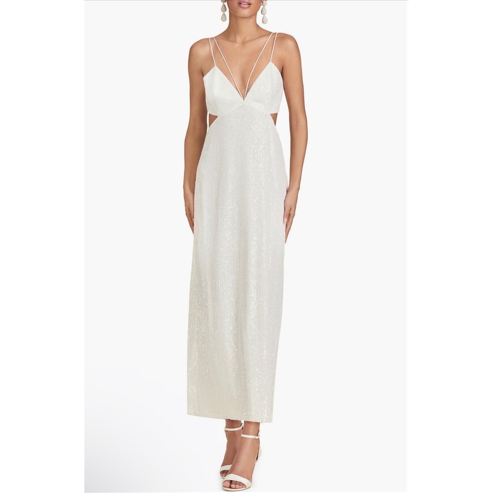 Sachin & Babi Vivi Cutout Sequin Column‎ Dress Sz 4 $495 New!